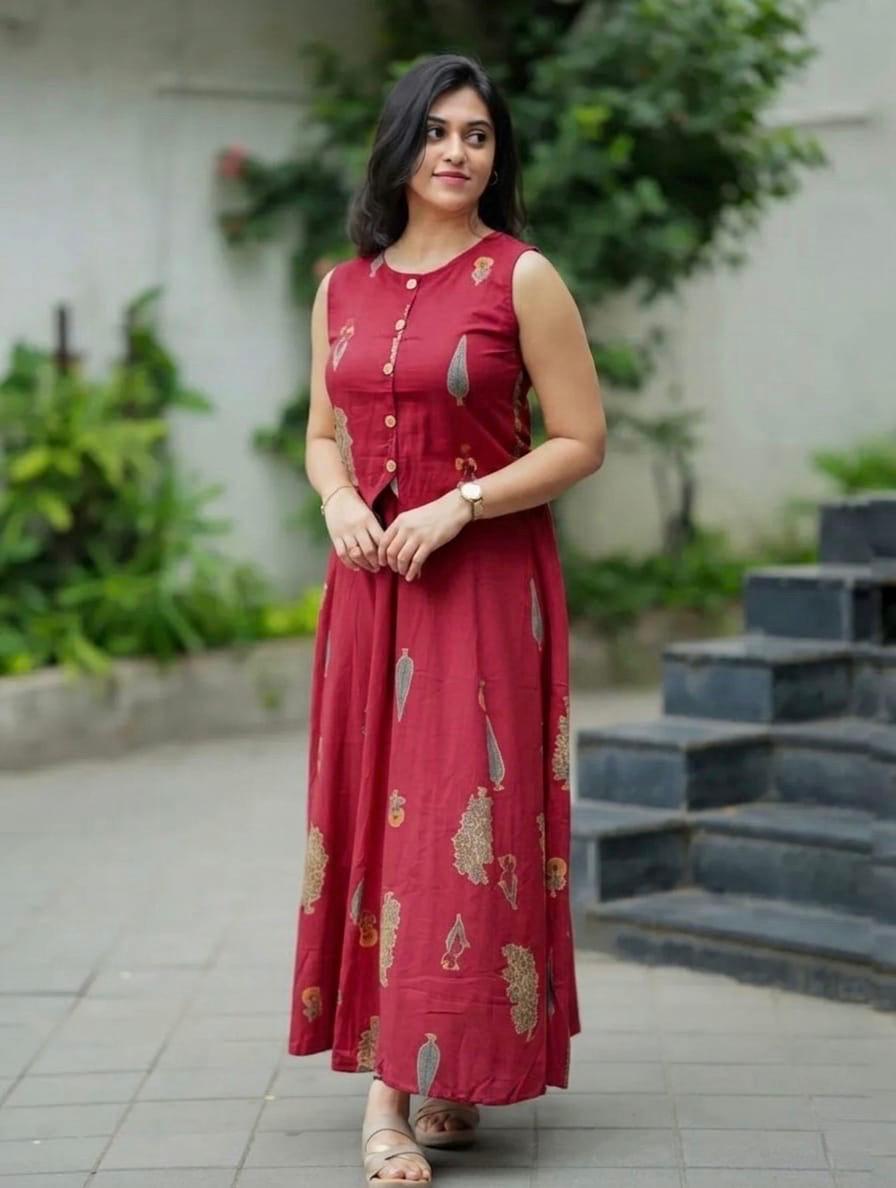 Premium printed Cotton skirt and Top set