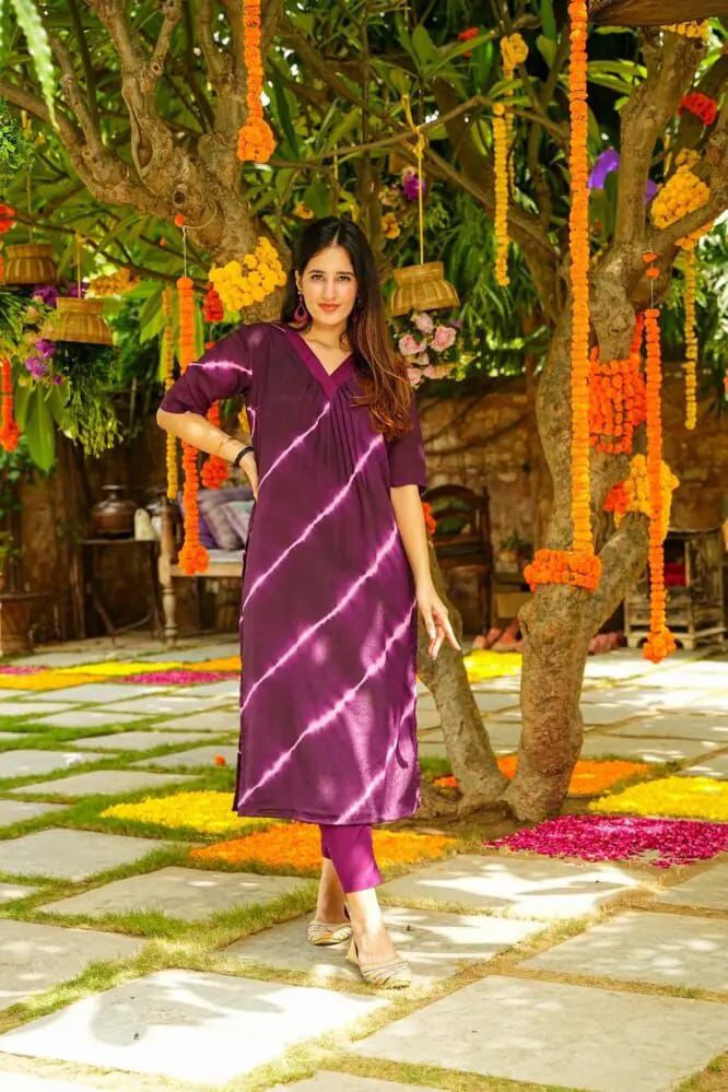This Festive season We have launch A beautiful ❤️😍😍❤️❤️Tye Dye Kurti set for Gorgeous ladies