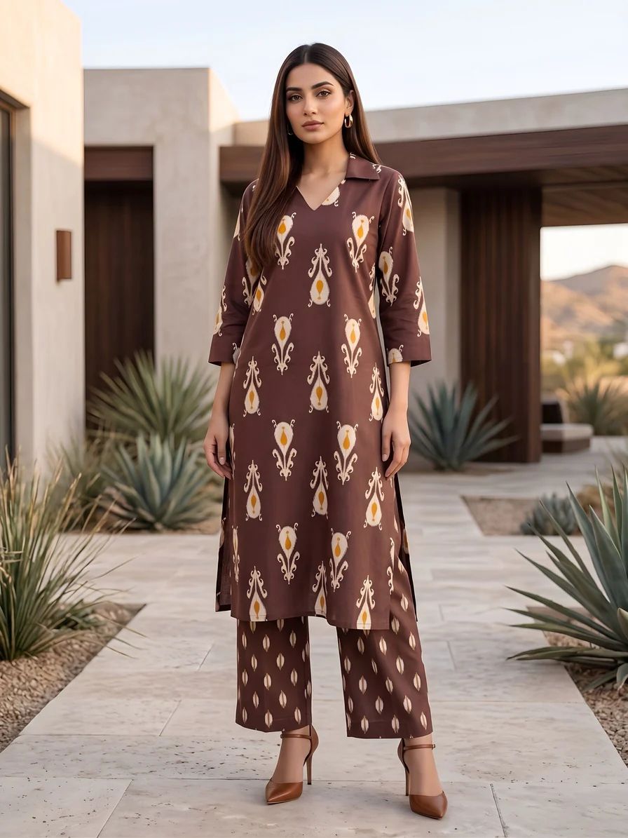 Jaipuri Kurta Palazzo Set
