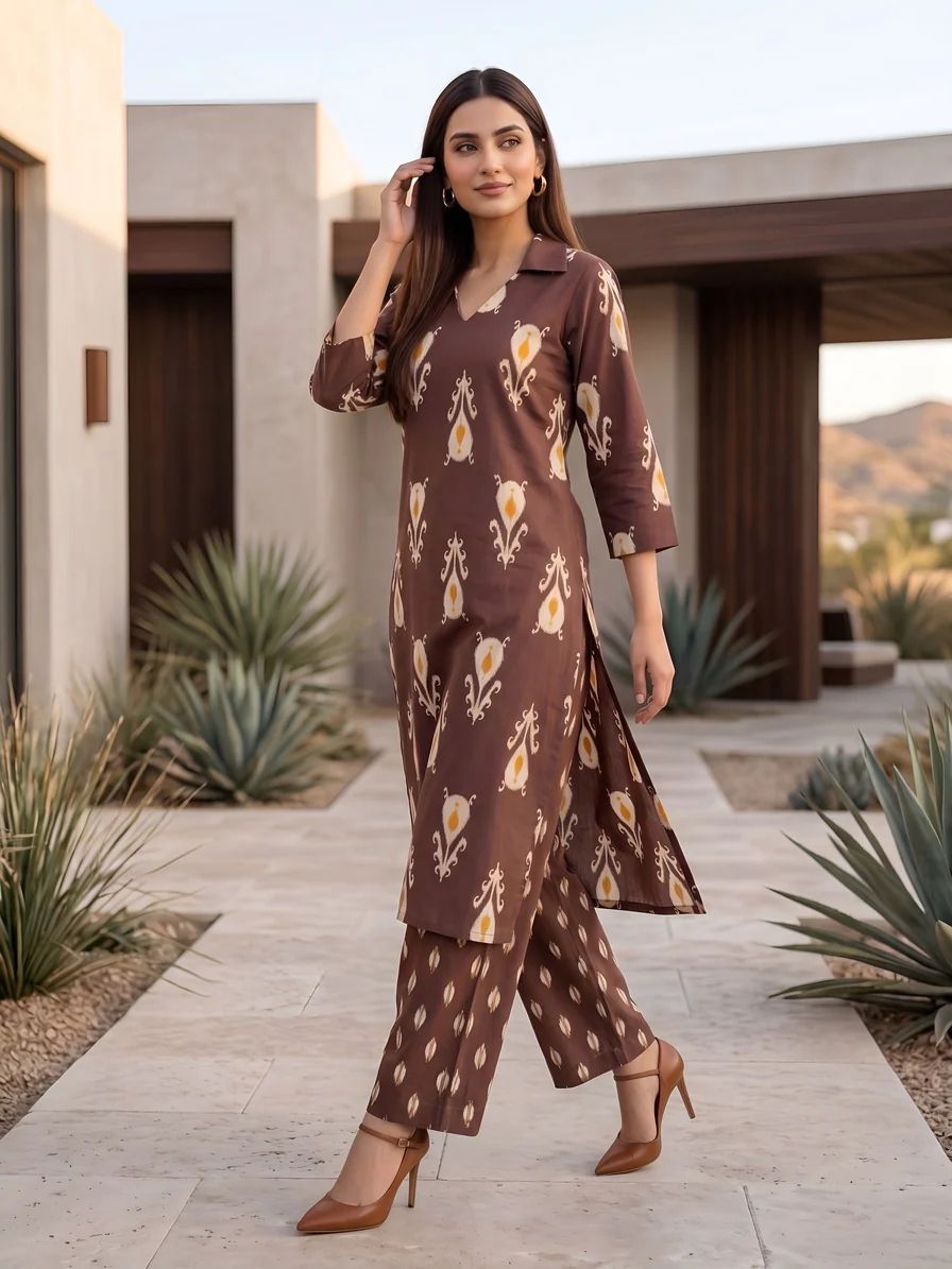 Jaipuri Kurta Palazzo Set